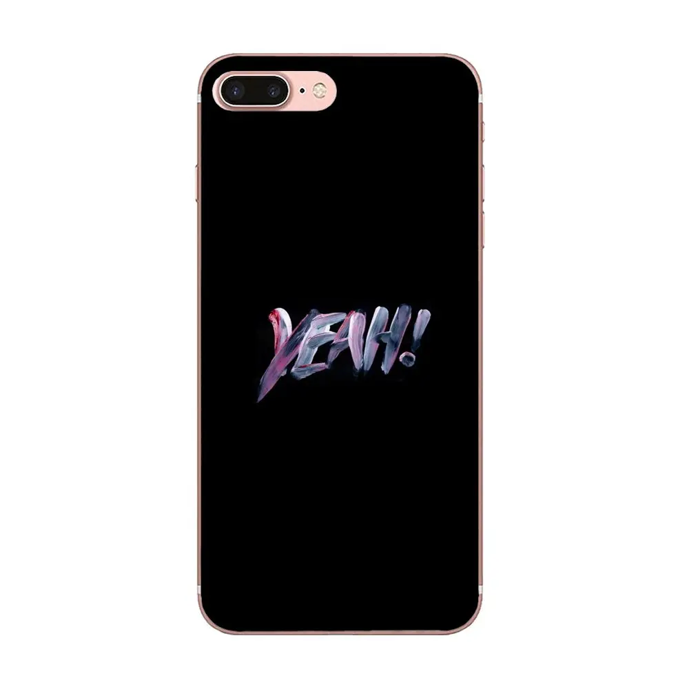 Мягкий ТПУ Модный чехол крутой черный фон слово шрифт для Apple iPhone X XS Max XR 4 4S 5 5C 5S SE 6
