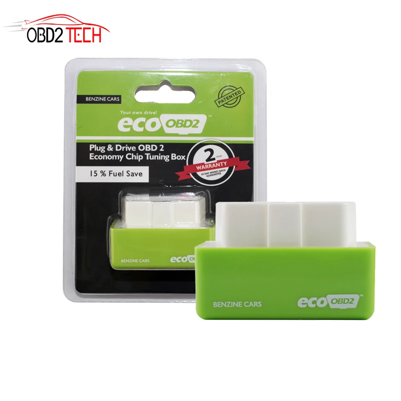 10 шт. 15% экономия топлива EcoOBD2 чип тюнинг коробка ECO OBD2 бензиновая вилка для