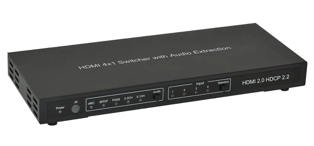 

HM-SW401H 4 × 1 HDMI 4K2K Быстрый переключатель с аудио 4k6 0 Гц/HDCP2.2