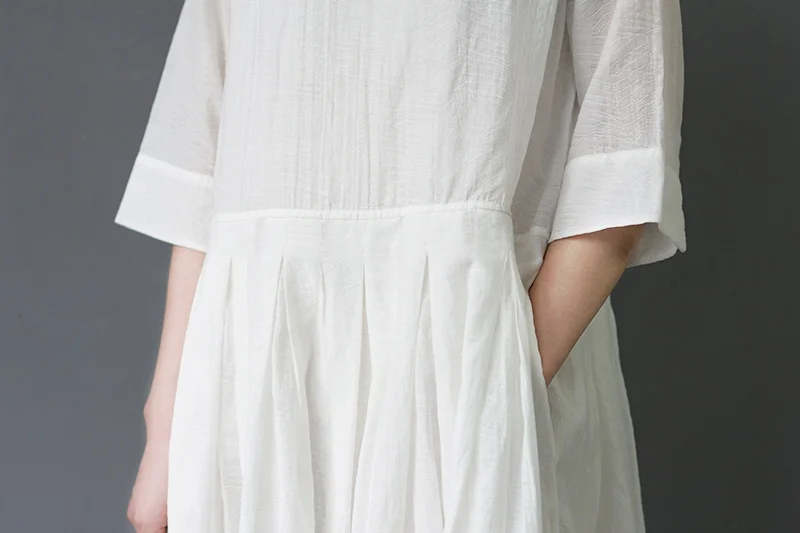 SCUWLINEN 2019 женские весенние летние платья однотонные с коротким рукавом Свободные