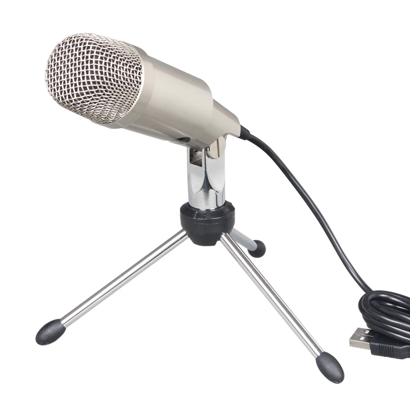 Профессиональный USB конденсаторный микрофон для компьютера с подставкой