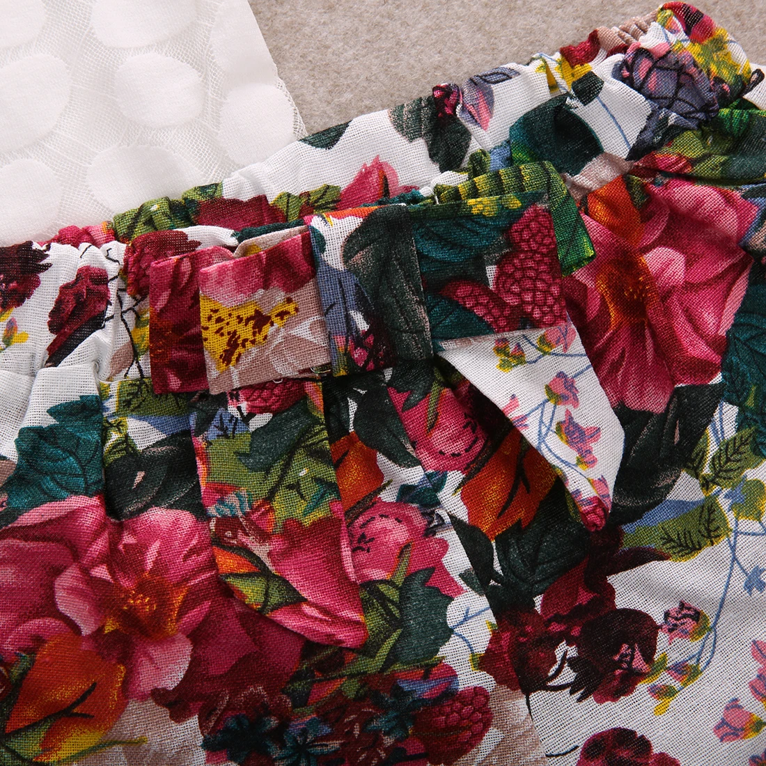 2pcs Toddler Kid Baby Girl Clothes Summer Sweet Flower Print Floral Ruffle Pearl Petal Sleeve T-Shirt Tops Shorts Outfits Set | Детская