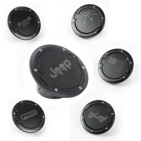 hyzhauto 1pcs fuel tank cover for jeep wrangler jk 2007 2017 accessories alloyabs car gas cap high quality black car styling