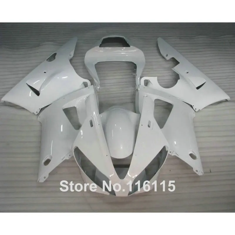 Высококачественный ABS обтекатель комплект для YAMAHA YZF R1 2000 2001 все белые 00 01