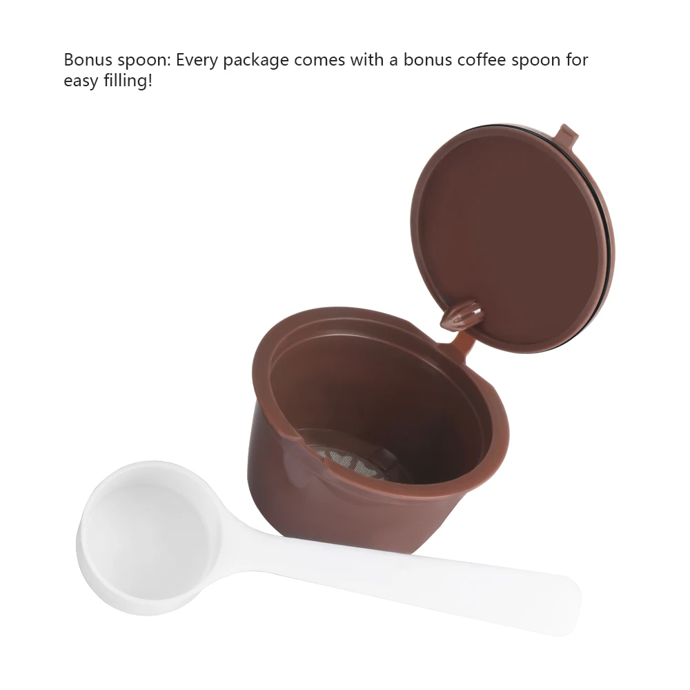 Мой многоразового Dolce Gusto Кофе капсулы с 1 шт. Пластик ложка Многоразовые Совместимость для Nescafe 1 шт
