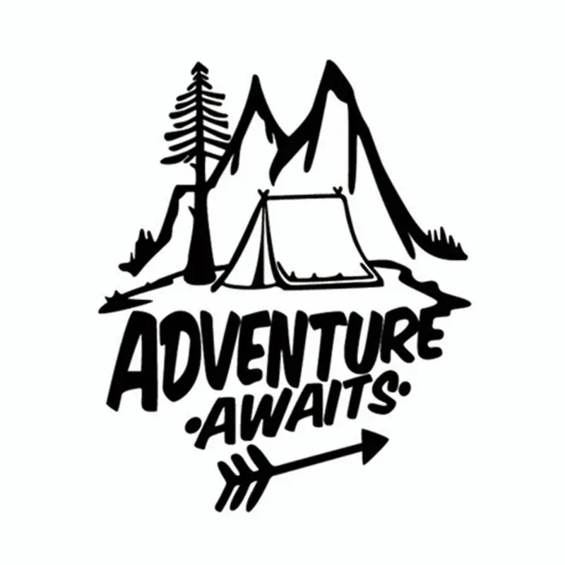 20 см * 18 Виниловая наклейка для автомобиля ADVENTURE ways A Camping Greatested Красивая легко