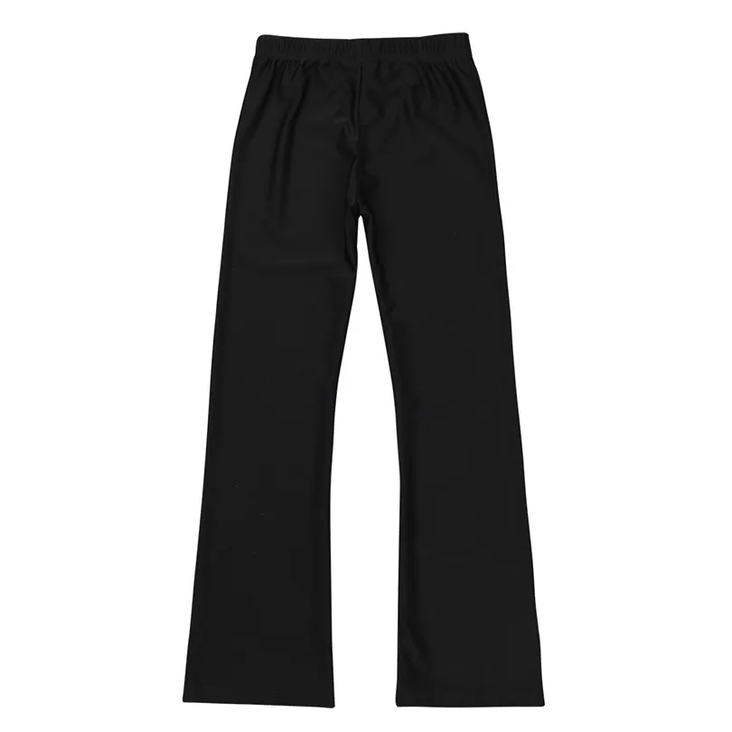 Новые черные классические эластичные свободные брюки для девочек Одежда танцев