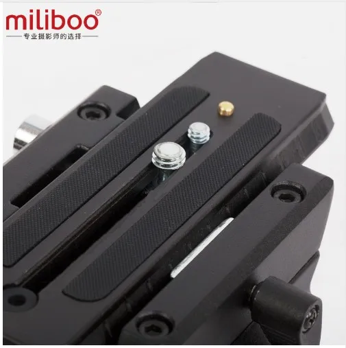 Miliboo MTT602A Профессиональный портативный алюминиевый штатив для видеокамеры/Поддержка DSLR видео штатив 7" Максимальная высота