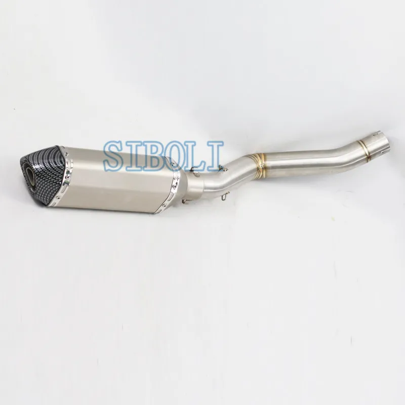 Для Benelli TRK502 выхлопная полная система мотоцикла без шнуровки глушитель Escape Mid Tube DB