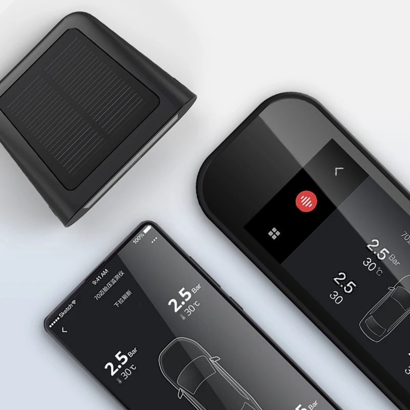 70mai TPMS монитор давления в шинах Bluetooth автомобильное давление Солнечная USB Двойная