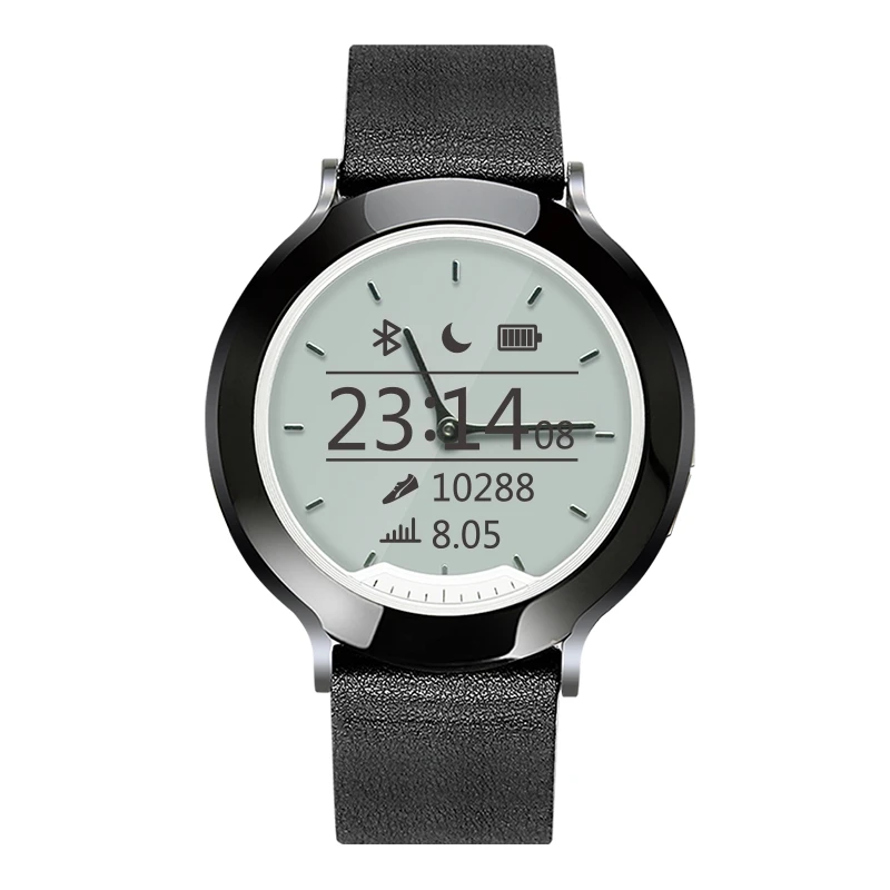 Black black leather EXRIZU 5ATM водонепроницаемые Смарт-часы, монитор сердечного ритма, цифровой ЖК-дисплей+ Будильник с циферблатом, спортивные Смарт-часы для iPhone, Android - Цвет: Black black leather