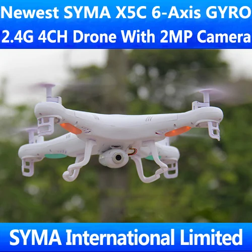 3 шт./лот SYMA X5C-1 X5C с 2-мегапиксельной HD камерой 2 4G 4CH RC Квадрокоптер 6-осевой