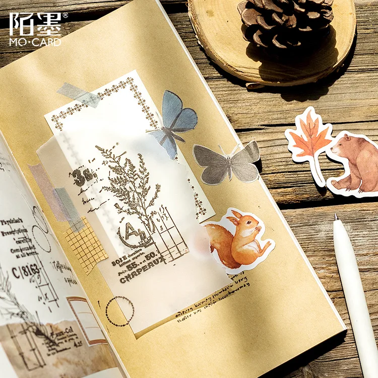 45 шт. Kawaii memo pad Creativa милый осенний узор сказка наклейки для дневника офиса Декор