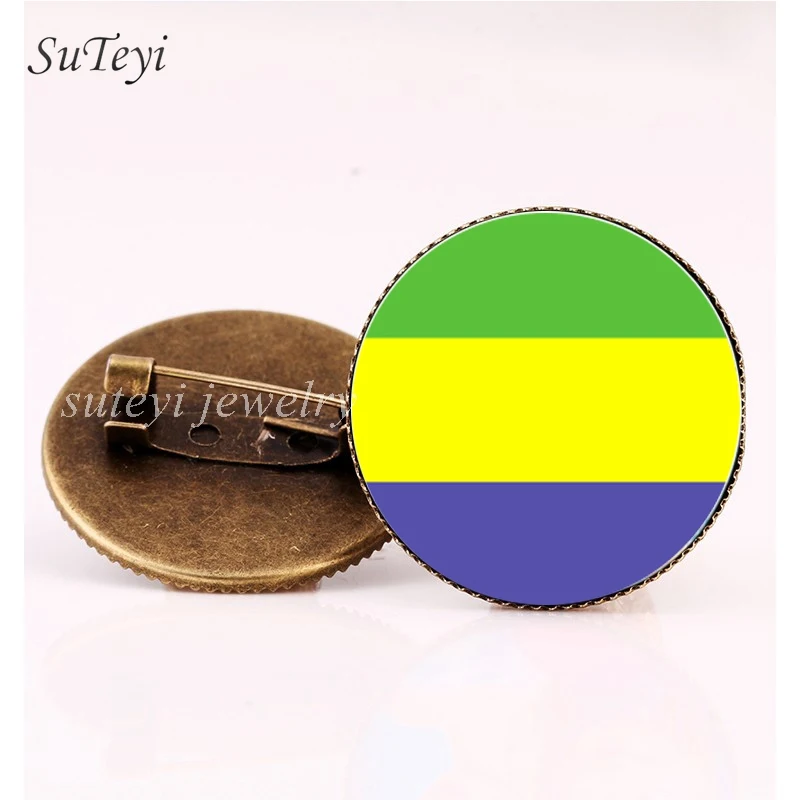 SUTEYI африканские значки с флагами стран брошь в виде гинеи-Биссау/Гана булавка