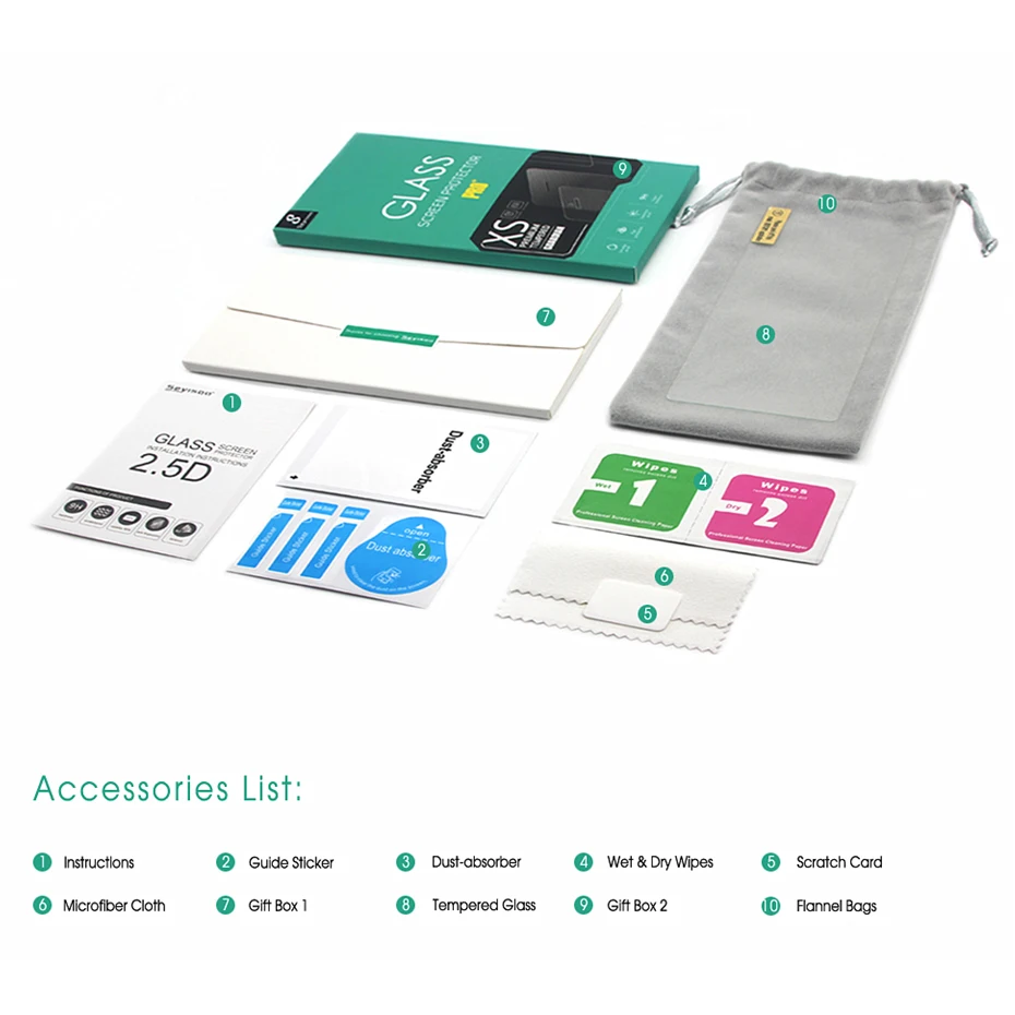 [2 Упак.] 100% Оригинальная защитная пленка из закаленного стекла для Xiaomi Redmi Note 2 Note2