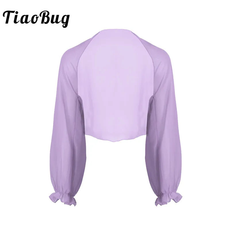 Женская Пляжная накидка TiaoBug шифоновая однотонная блузка с длинным