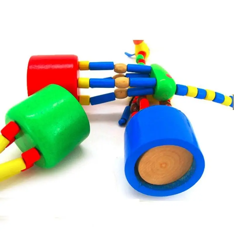 Милый ребенок интеллектуальный раннее обучение животное жираф деревянные