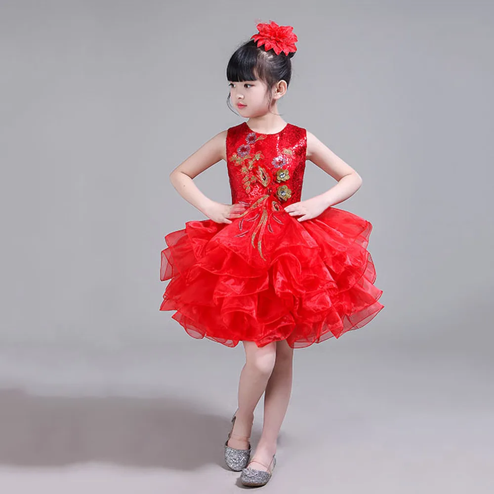 Online Chinese Store Layers Prom Dresses Toddler Glitz Pageant Gowns Children Dancewear Clothing Kids Party for Girls | Детская одежда