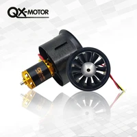 qx motor brand new diy drone 64mm edf set 2822 3800kv brushless motor with 12 blades ducted fan for rc airplane parts