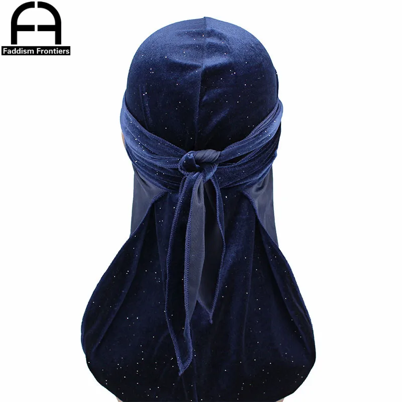 100 шт мужской Блестящий бархат Durag для 10 видов цветов |