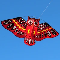 1 pc new nylon cartoon owl flying kites for children adult outdoor fun sports toy for children