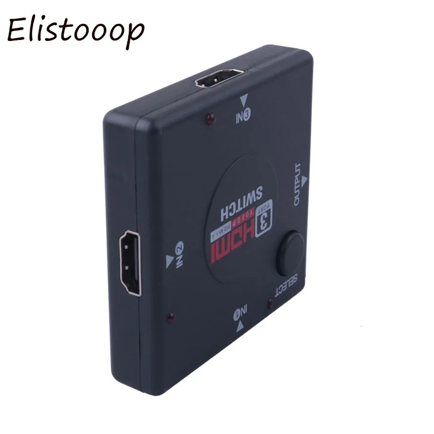 Elistooop 3 порта HDMI переключатель HD 1080P разделитель Vedio усилитель для Xbox 360 DVD PS3|Кабели