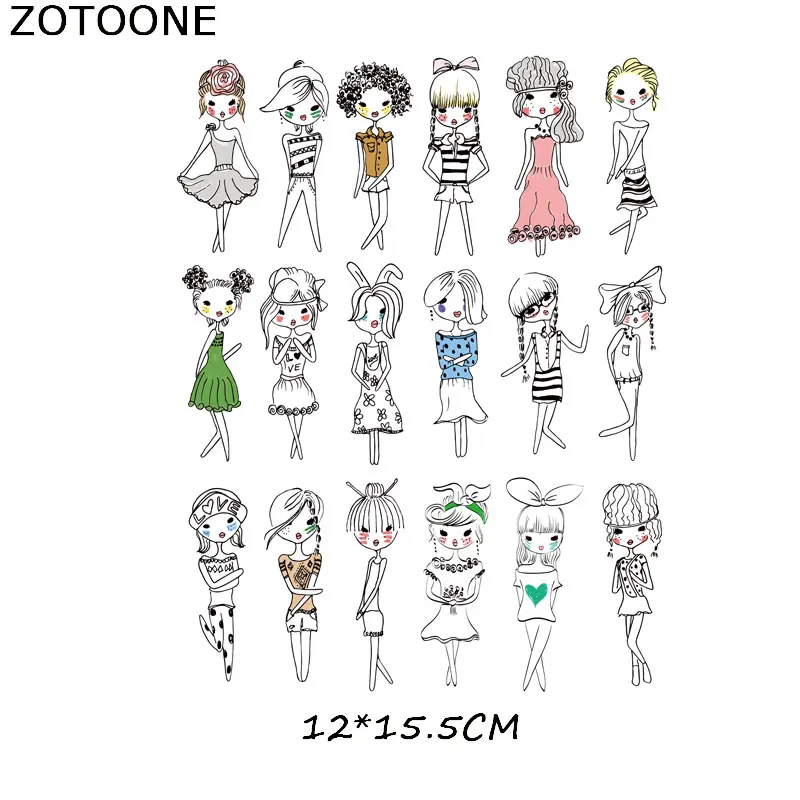 ZOTOONE/нашивки с полосками, набор, железная наклейка, милая собака, Сова, нашивка для футболок, детская одежда для девочек, сделай сам, термо-Стикеры для одежды, одежда M - Цвет: 813
