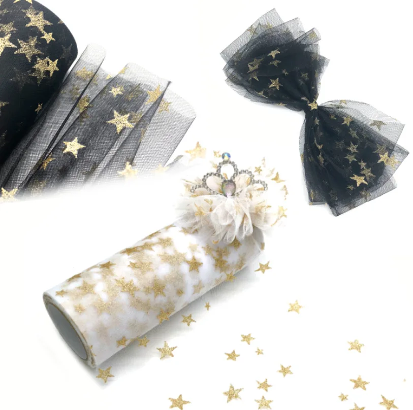 Мягкая Золотая сетчатая пряжа рулон пышной юбки десертная кукла ручной работы