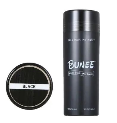black hair fibers Волокна волос загуститель для роста волос распылитель для порошка для волос от облысения на кератиновых пластинах, противодействие обработки продуктов 10 Цвета 27,5 г - Цвет: black hair fibers