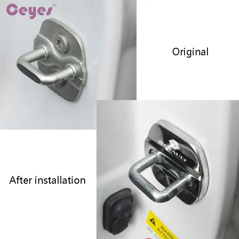 Автостайлинг Ceyes чехлы для автомобиля крышка дверного замка чехол Renault Megane 2 Scenic una