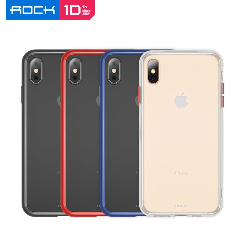 Противоударный матовый чехол ROCK для iPhone XS Max из ТПУ+ поликарбоната, защитный чехол для iPhone XS X, чехол, чехол, адсорбционный чехол