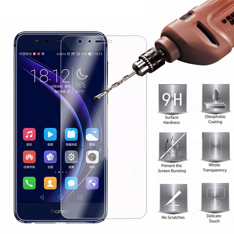 MRGO закаленное стекло для huawei Honor 8 экран 9H Защитная пленка для телефона для huawei Honor 8 Защита из закаленного стекла