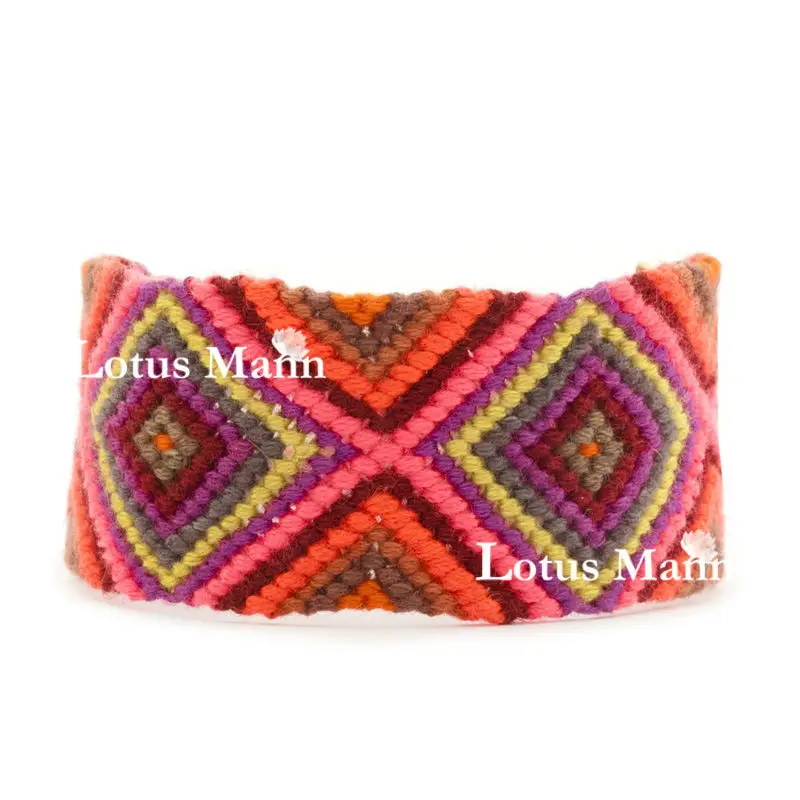 Комбинированный Плетеный Браслет манжета Lotus mann FLAMINGO all about neon|bracelet braceletneon bracelet |