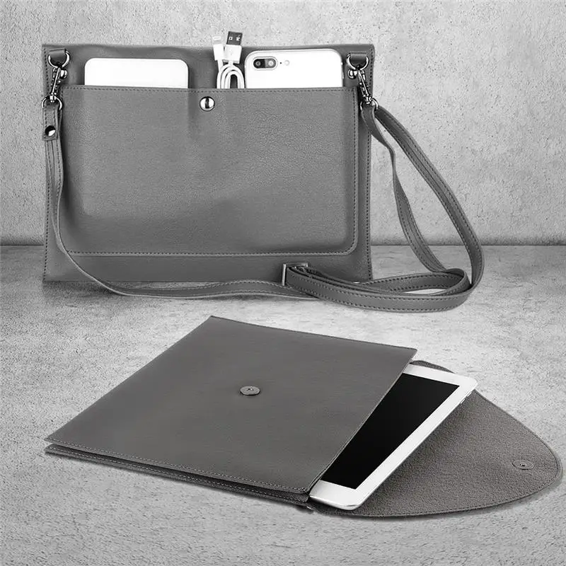 Grey XSKEMP Водонепроницаемый чехол сумка чехол для Apple iPad Pro 11 A80 A2013 A1934 a1989 Премиум чехол из искусственной кожи - Цвет: Grey