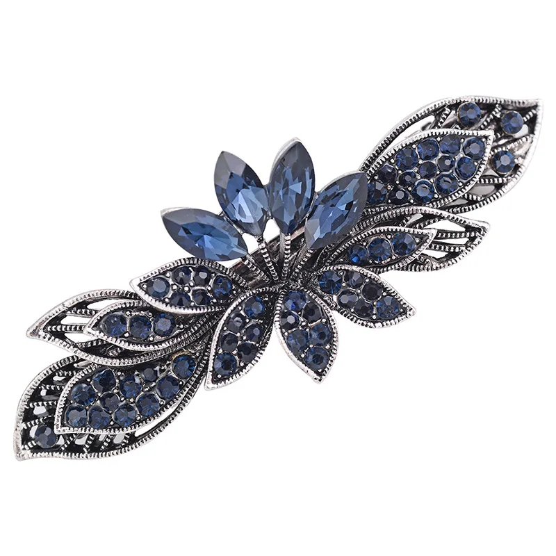 EASYA Fashion Blue стразы заколки для волос с кристаллами и цветами новый дизайн