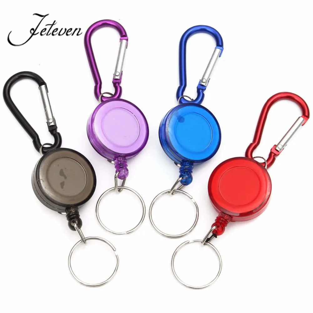 Многофункциональный многоцветный брелок для ключей выдвижной держатель ID карты