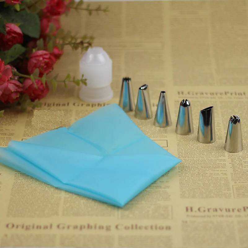 8 шт./компл. силиконовые Кухня аксессуары Обледенение Трубопроводы Крем