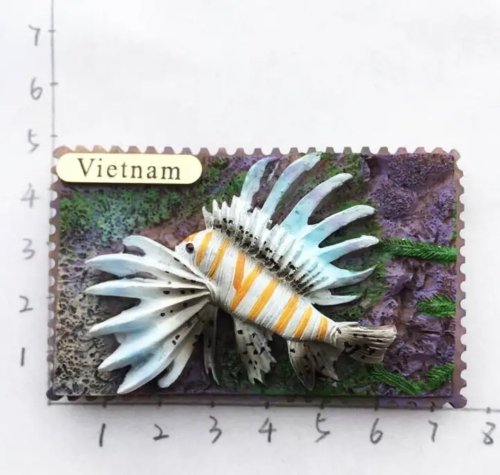 

Vietnam Scenic Fridge Magnets Souvenir Cartoon View Rectangle Refrigerator Magnet Gifts Modern Home Kitchen Decor