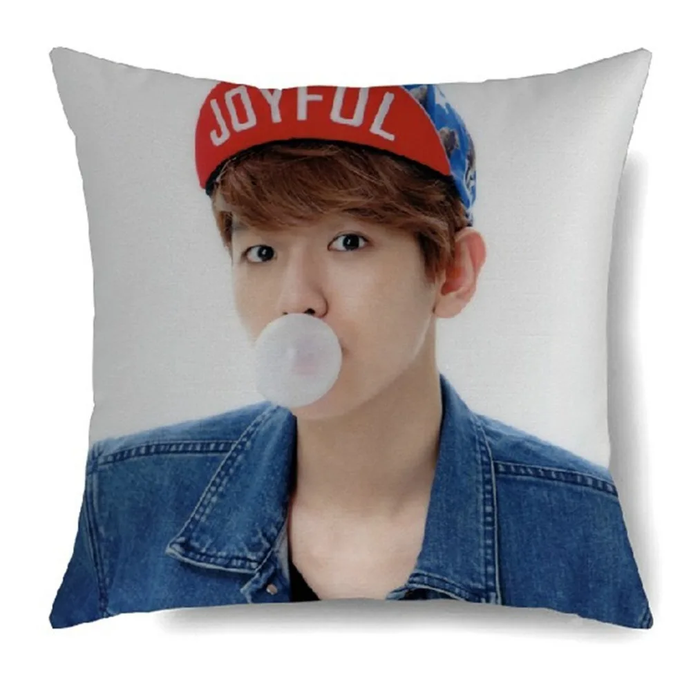 Популярные наволочки EXO K pop чехол для подушки наволочка Sehun Chanyeol Baekhyun Luhan DO Suho