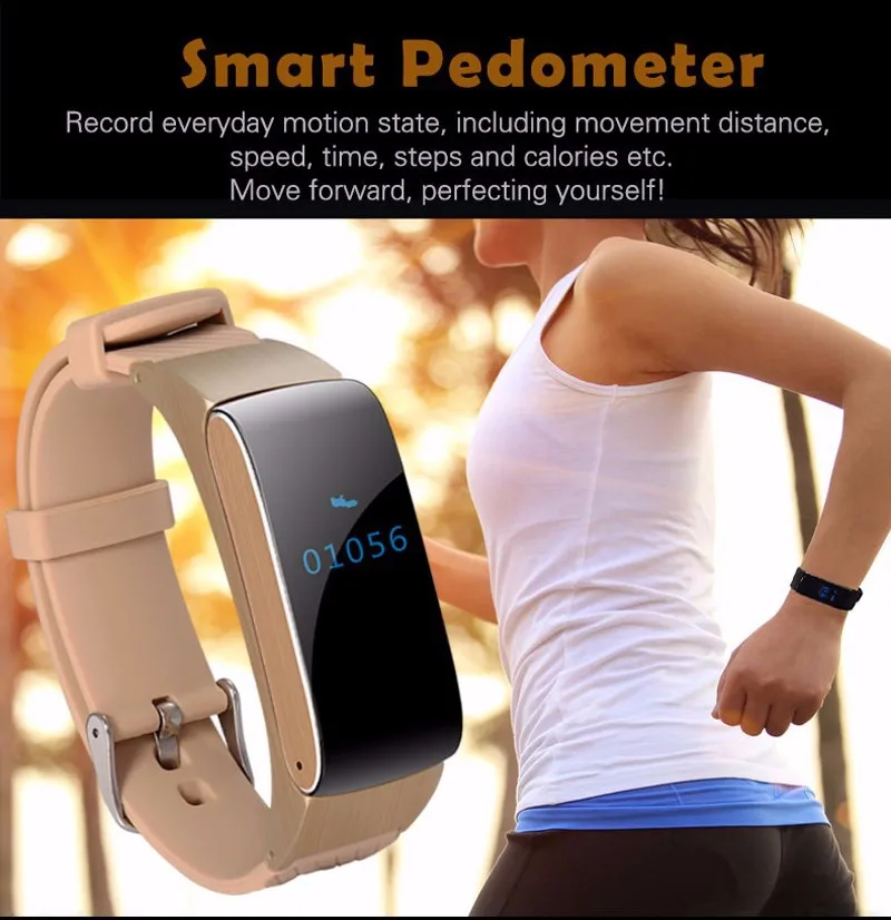 Смарт-браслет DF22 Talkband Bluetooth часы браслет Портативный Talk Smartband шагомер Активный
