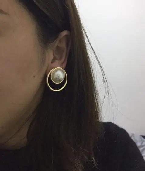 Серьги-пусеты с искусственным жемчугом модные серьги-пусеты для вечеринок 3156 |