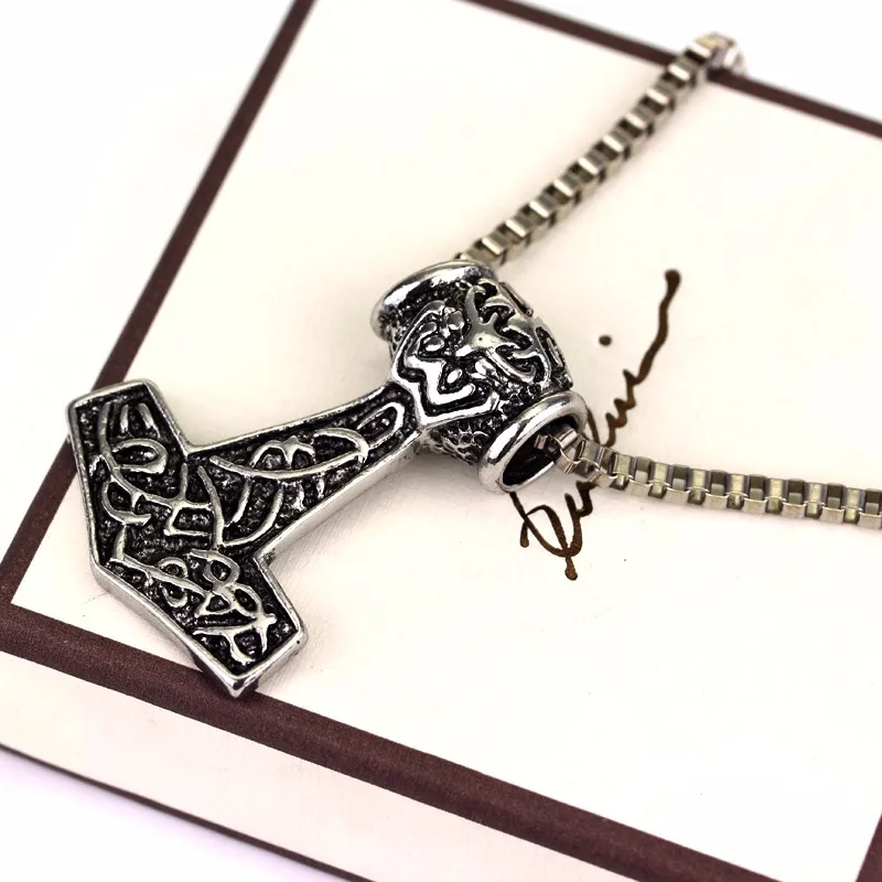 10 стилей Мститель Тор ожерелье молоток Темный мир сплав THOR'S HAMMER Magick Мужская подвеска ожерелье ювелирные изделия Прямая поставка