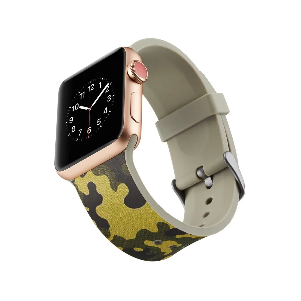 Ремешок для apple watch Группа apple watch 4 3 группа 42 мм 38 мм 44 мм/40 mmiwatch ремешок для часов браслет с принтом аксессуары для часов