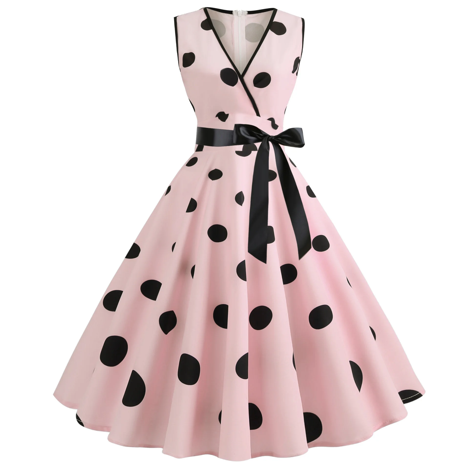 Женский халат Ретро винтажное платье 50 s 60 рокабилли точка качели Pin Up летние