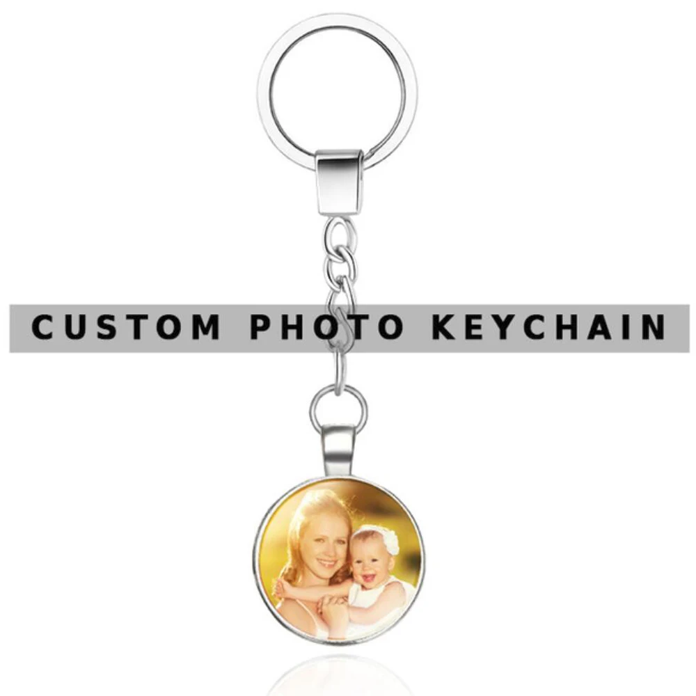 Персонализированные фотобрелки на заказ брелок для ключей фото вашего ребенка