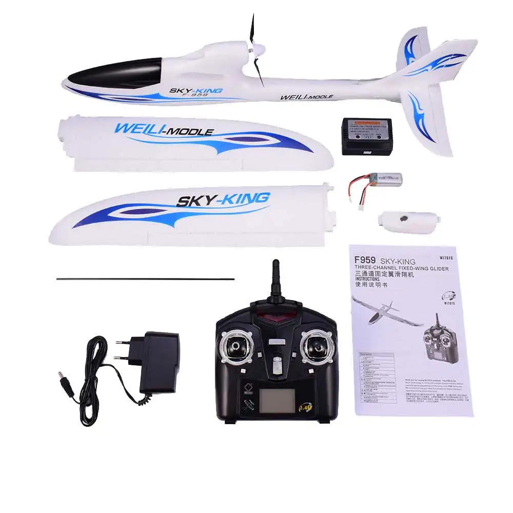 WLtoys F959 Sky king 2 4G 3CH Wingspan радиоуправляемый самолет с дистанционным управлением
