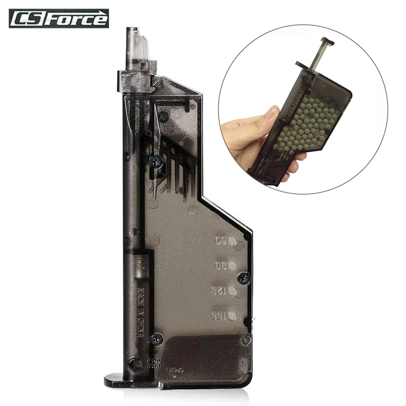 Airsoft пластиковый BB скоростной погрузчик 155 оборотов военные игры боевой