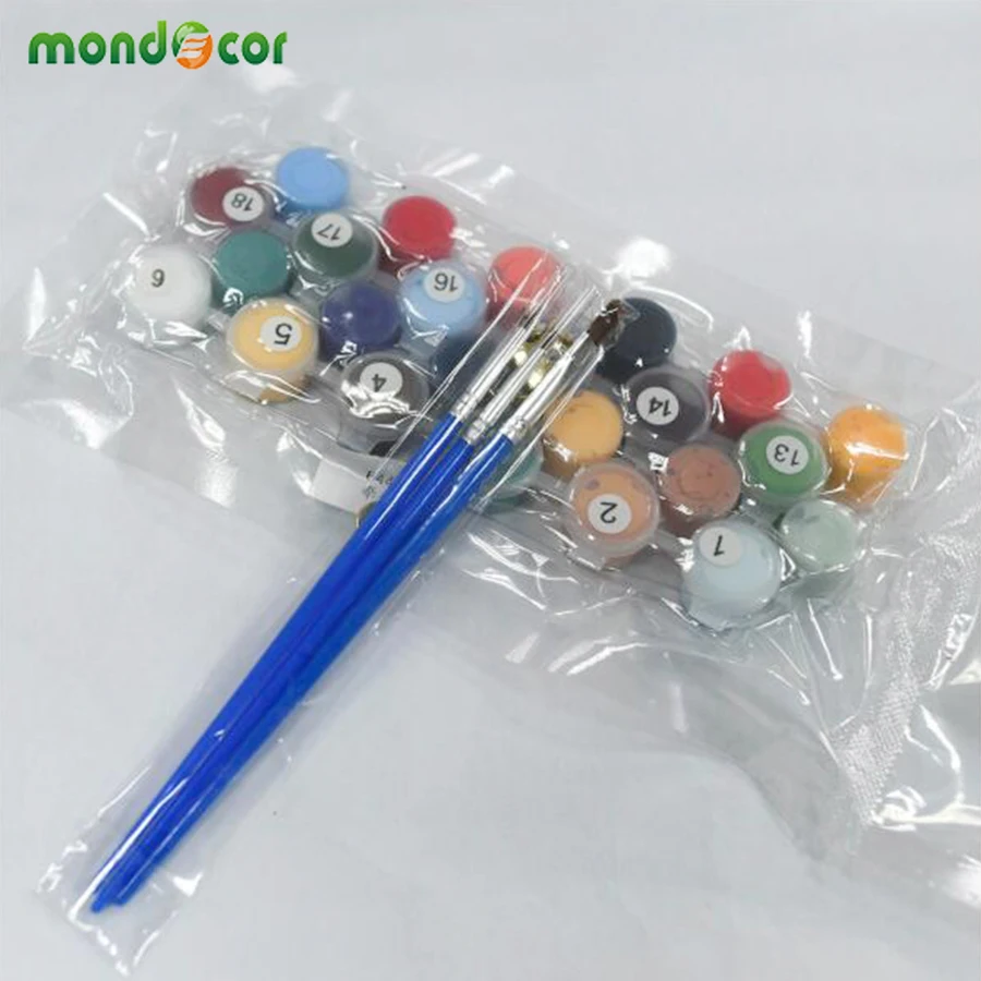 Mondecor Картина Краска на холсте Diy Цифровая масляная краска по номерам Рисование домашнего декора фотографии совы для гостиной стены искусства