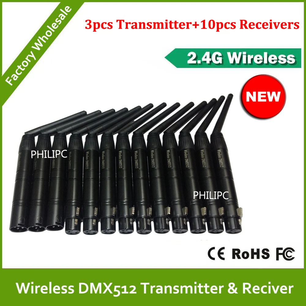 DHL Бесплатная доставка 2 4G wifi беспроводной DMX512 передатчик и приемник контроллер