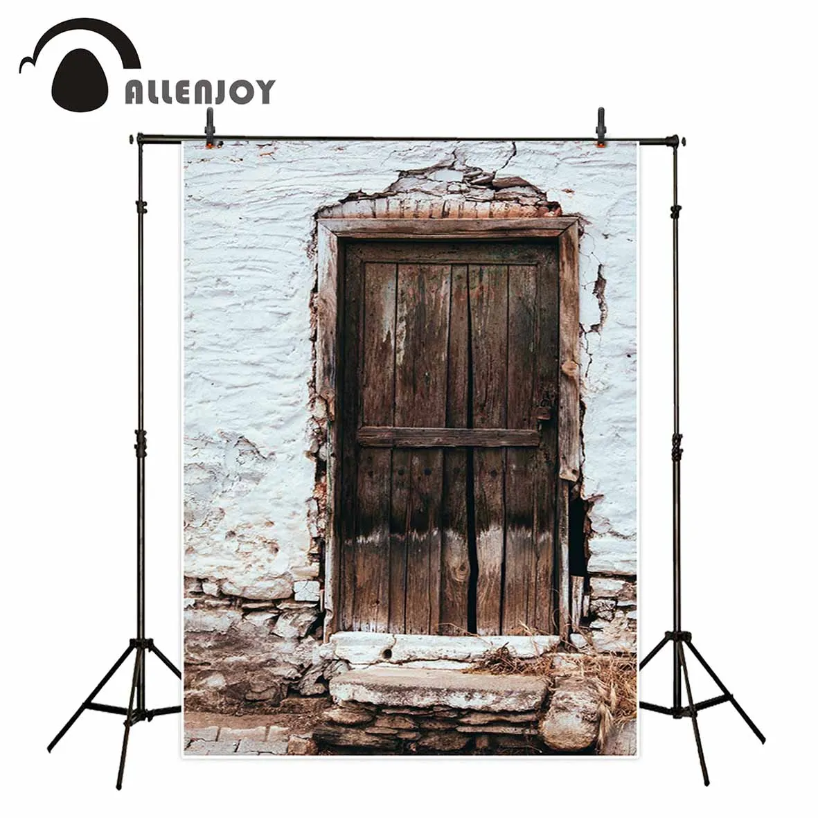 Allenjoy фон для фотосъемки старый ропей дверь Винтаж Ретро Румяна стены кирпичный